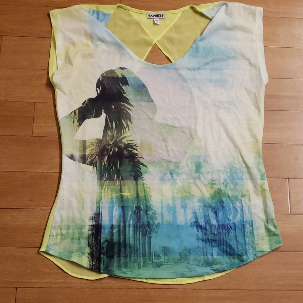 Bright flowy shirt